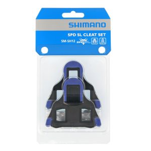 Pedalkloss SM-SH12, blå Halv rörlighet, 2 grader float